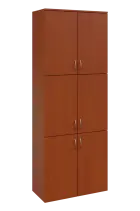 N 6 - 86D kancelářská skříň, 6-dveřová, 2150x800x400, třešeň šumavská